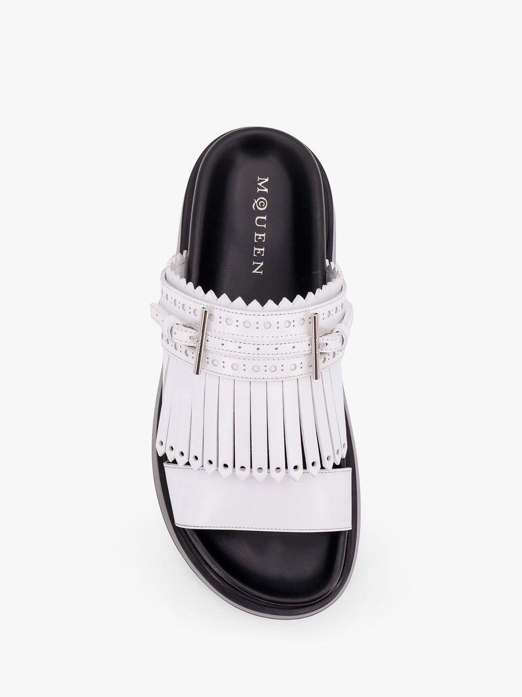 Alexander Mcqueen Kožené sandály s třásněmi
