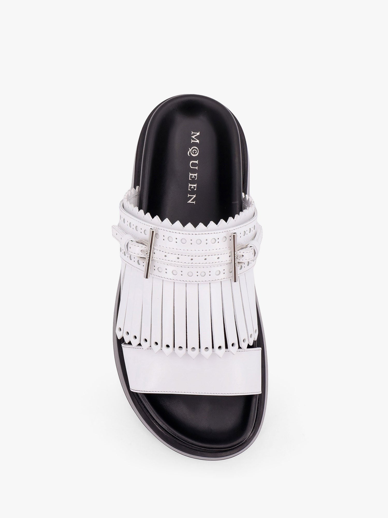 Alexander Mcqueen Leather sandals with fringe