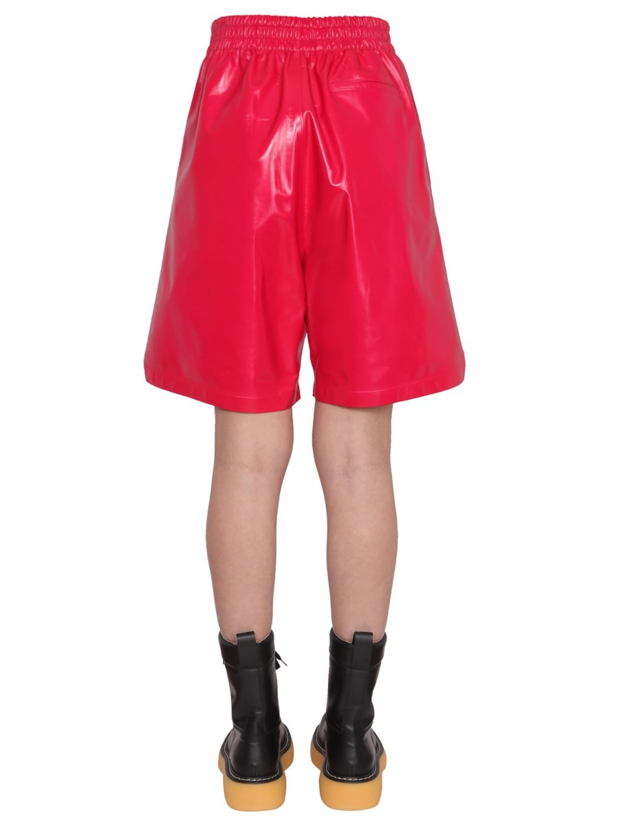 Bottega Veneta Leather Shorts