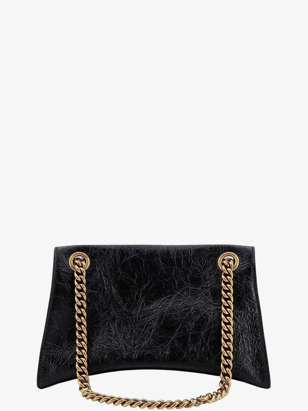 Balenciaga Δερμάτινη τσάντα ώμου με μπροστινό μονόγραμμα