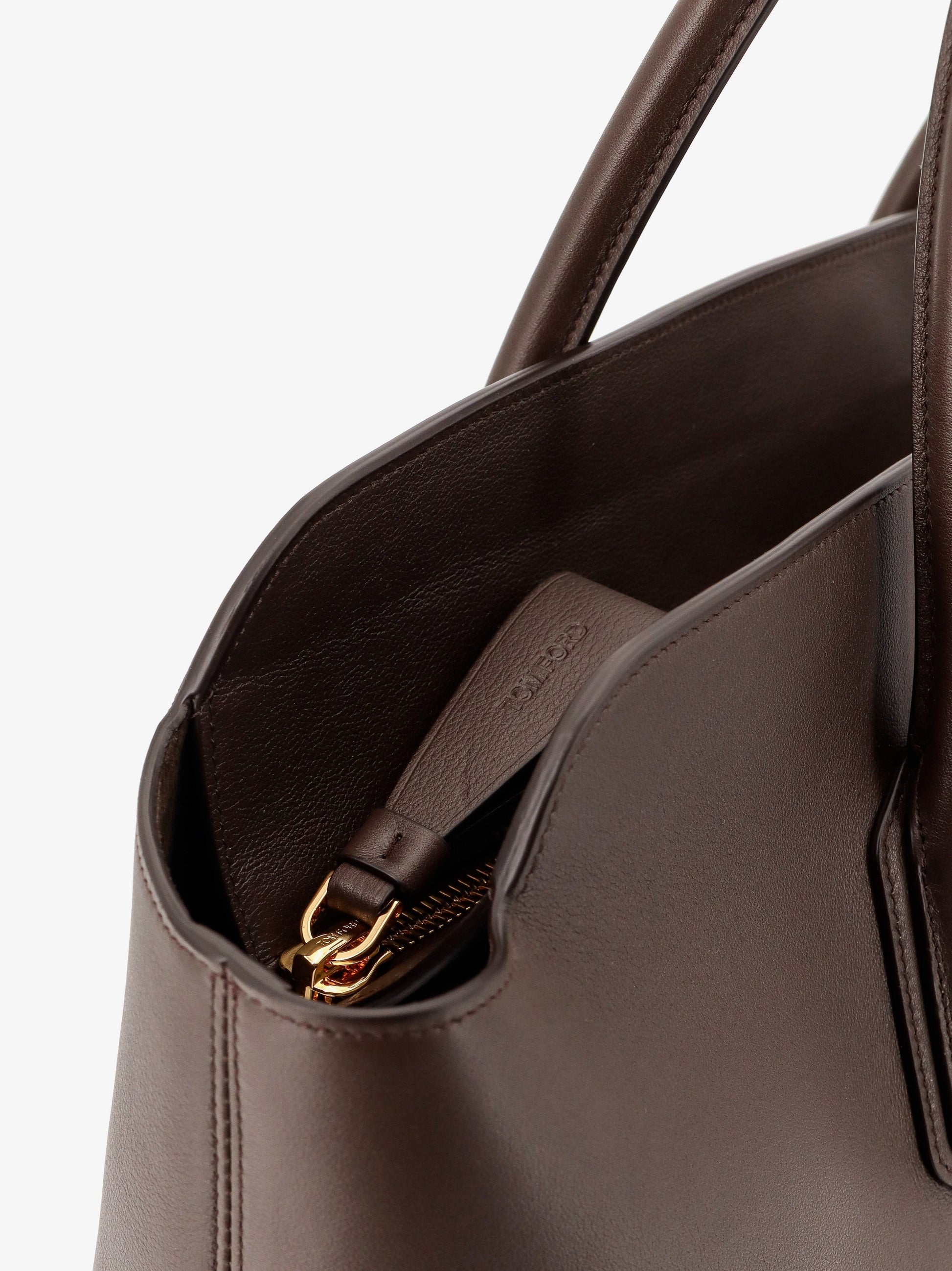 Tom Ford Leather shoulder bag with logo