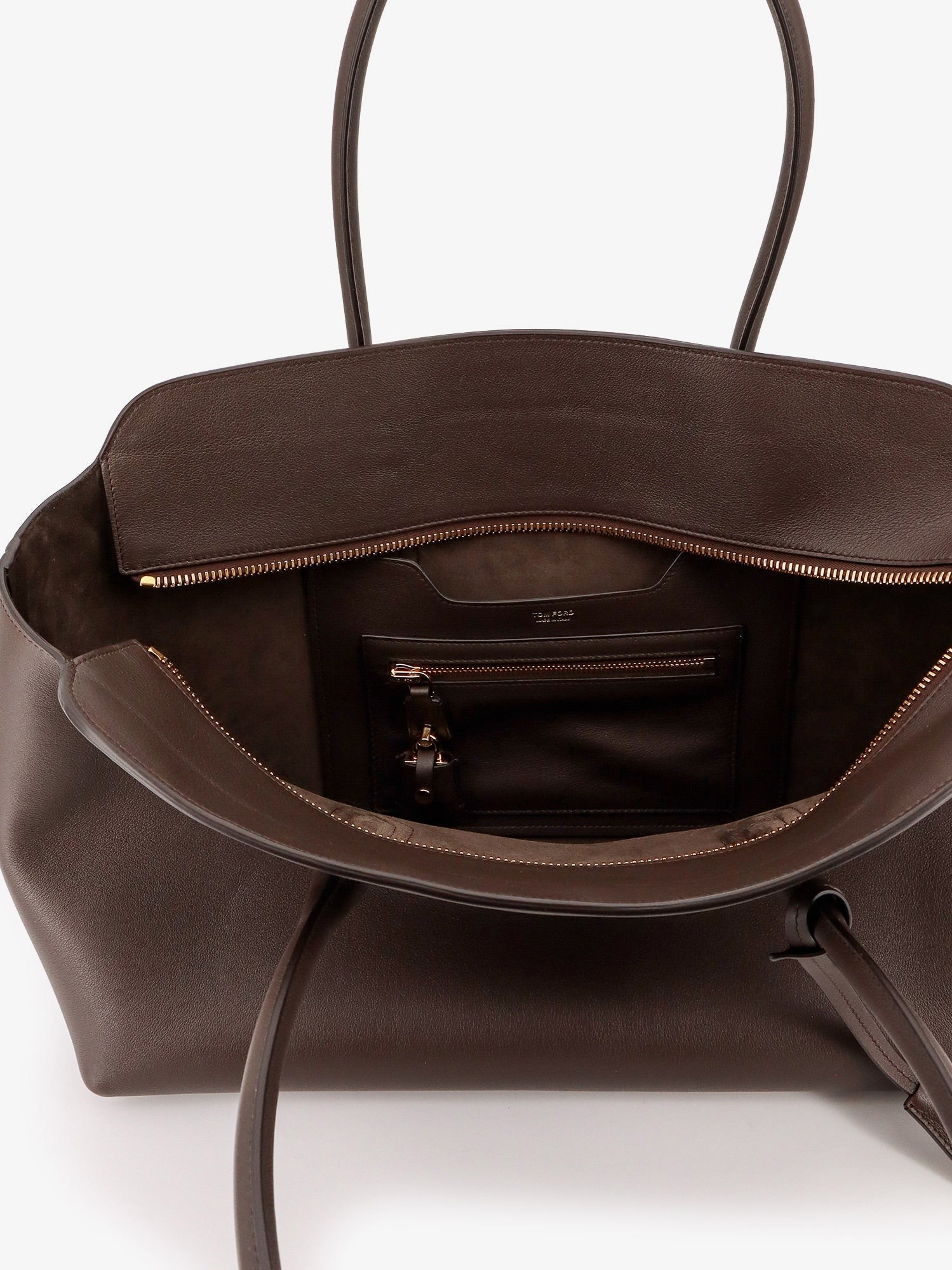 Tom Ford Leather shoulder bag with logo