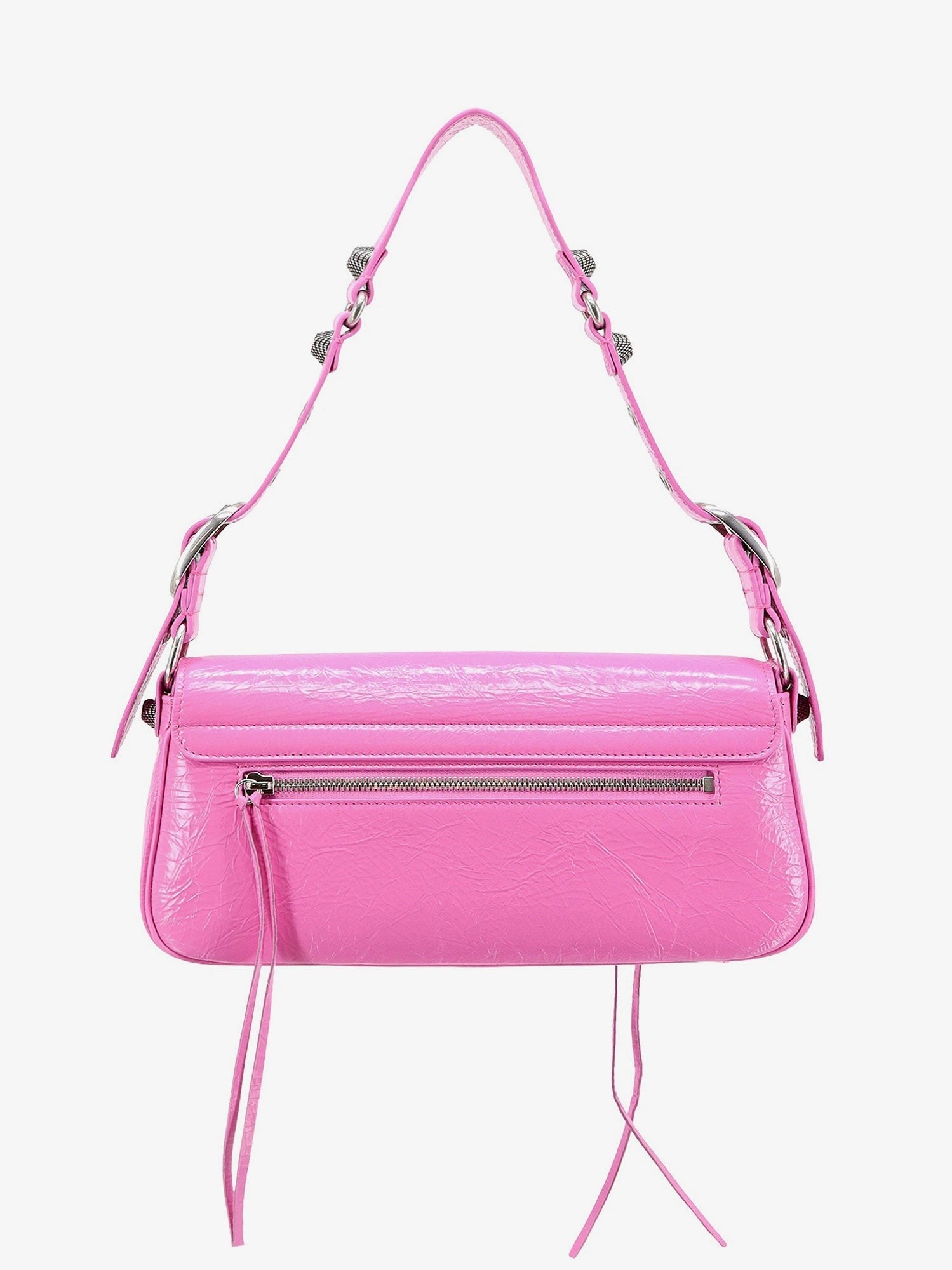 Balenciaga Axelväska i läder med metalldetaljer