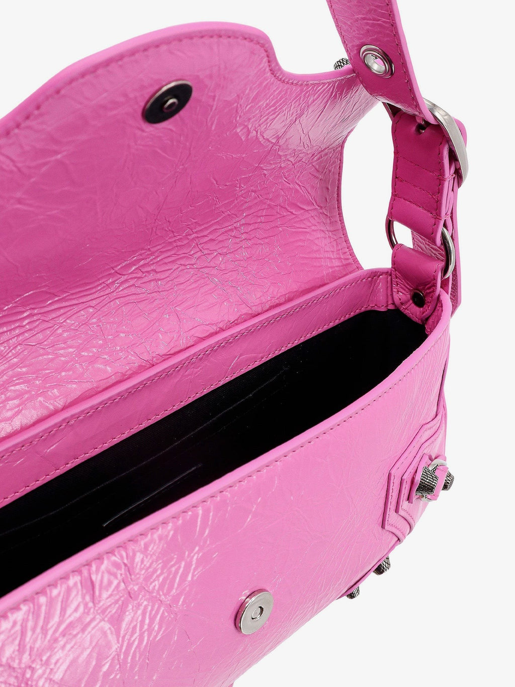 Balenciaga Axelväska i läder med metalldetaljer