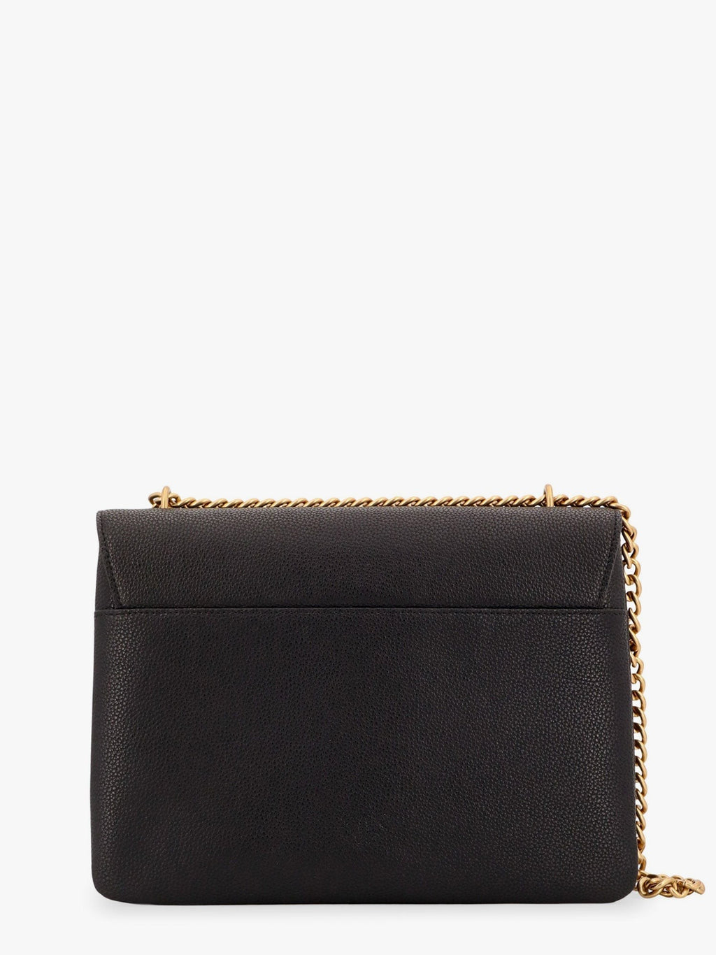 Pinko メタルラブバードバックル付きレザーショルダーバッグ