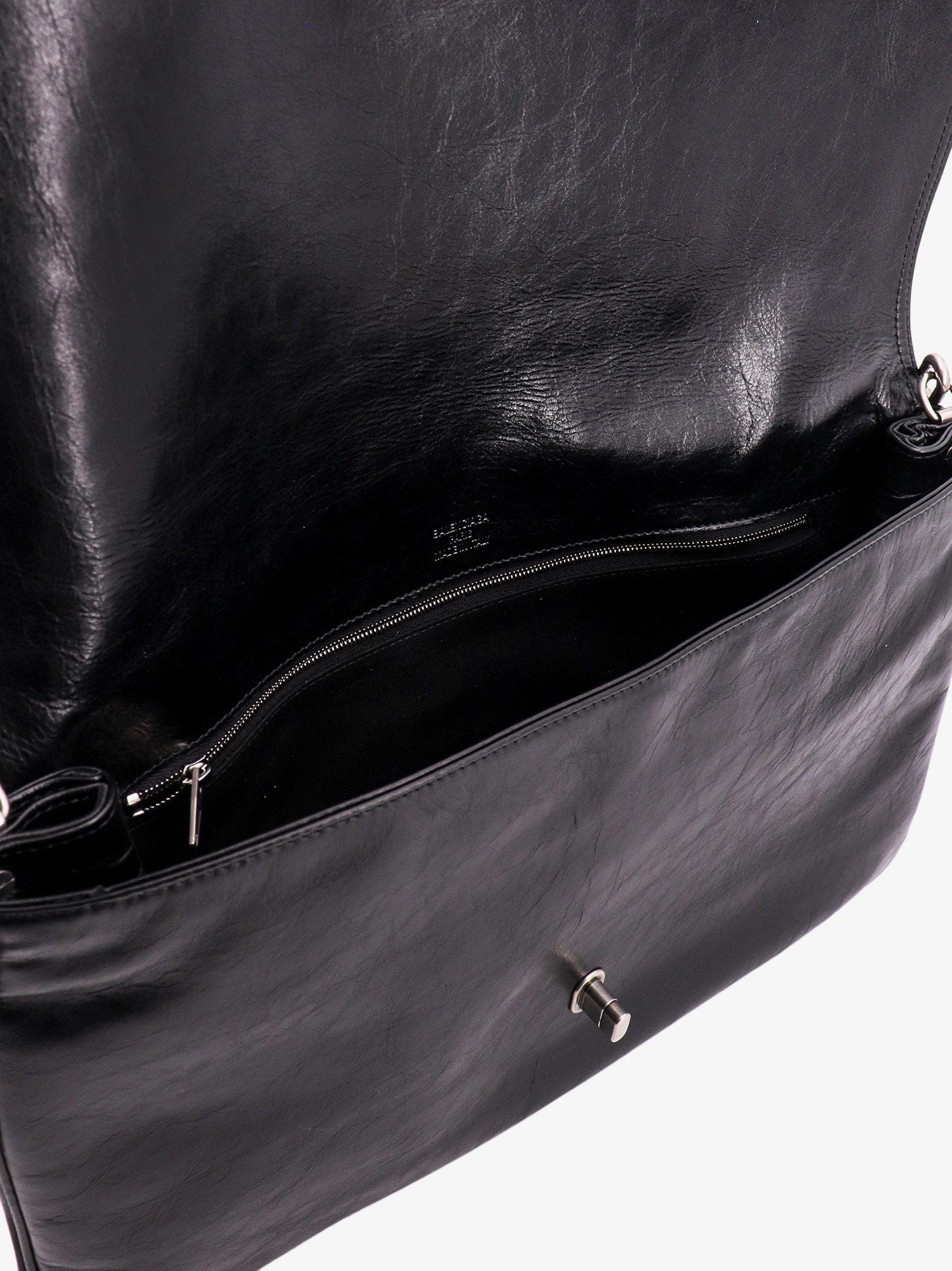 Balenciaga Skinnskulderveske med metallmonogram
