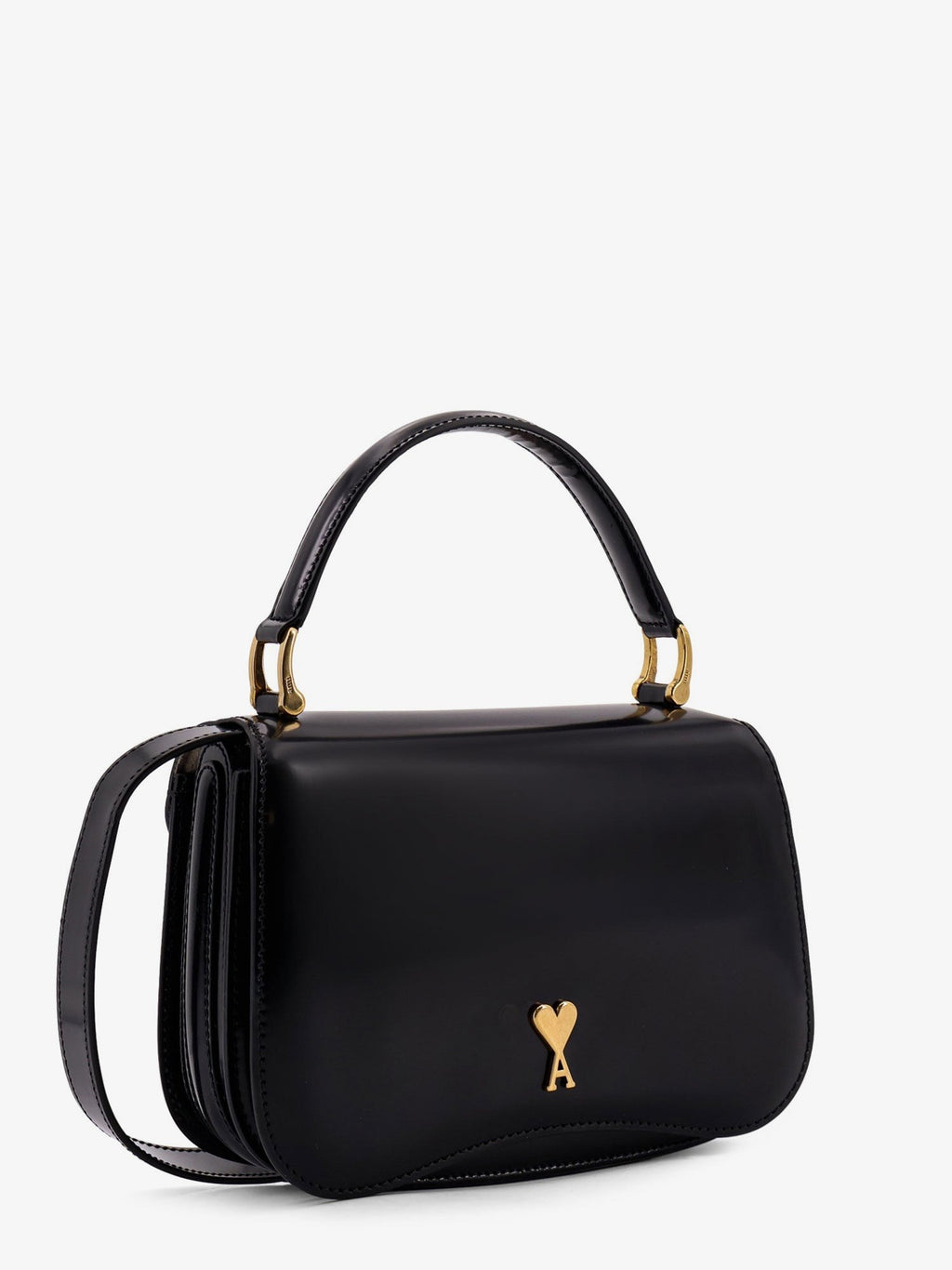 Ami Paris モノグラムロゴ入りレザーショルダーバッグ