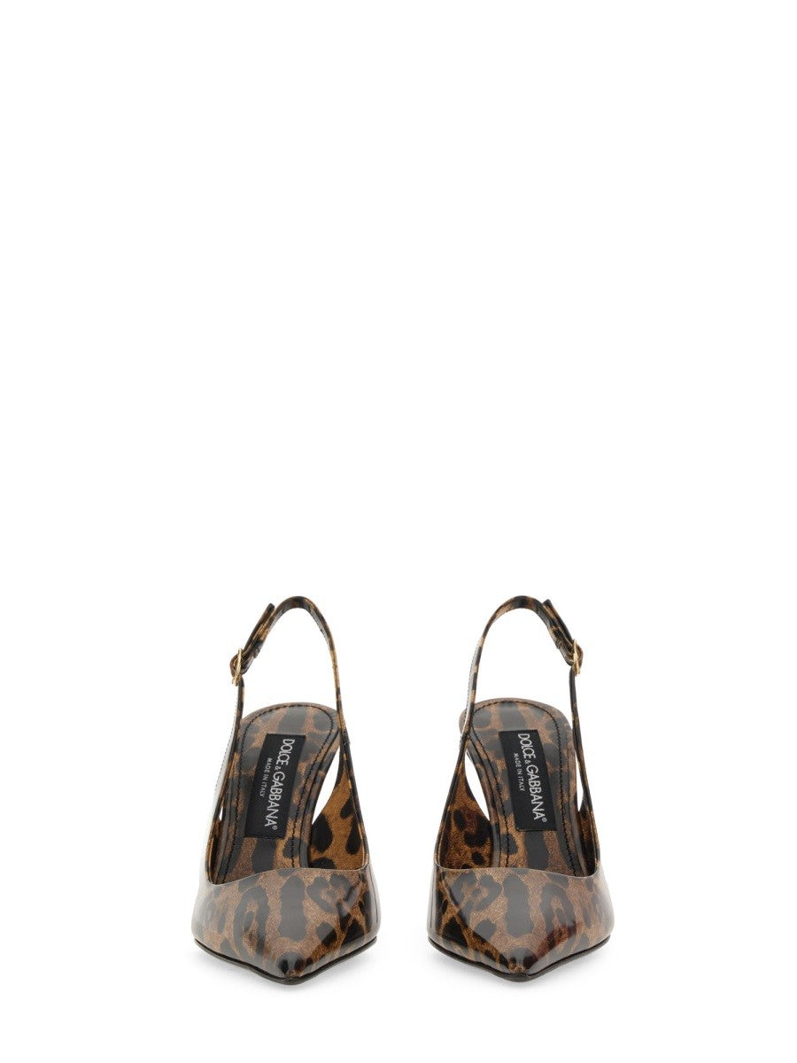 Dolce & Gabbana LEATHER SLING BACK