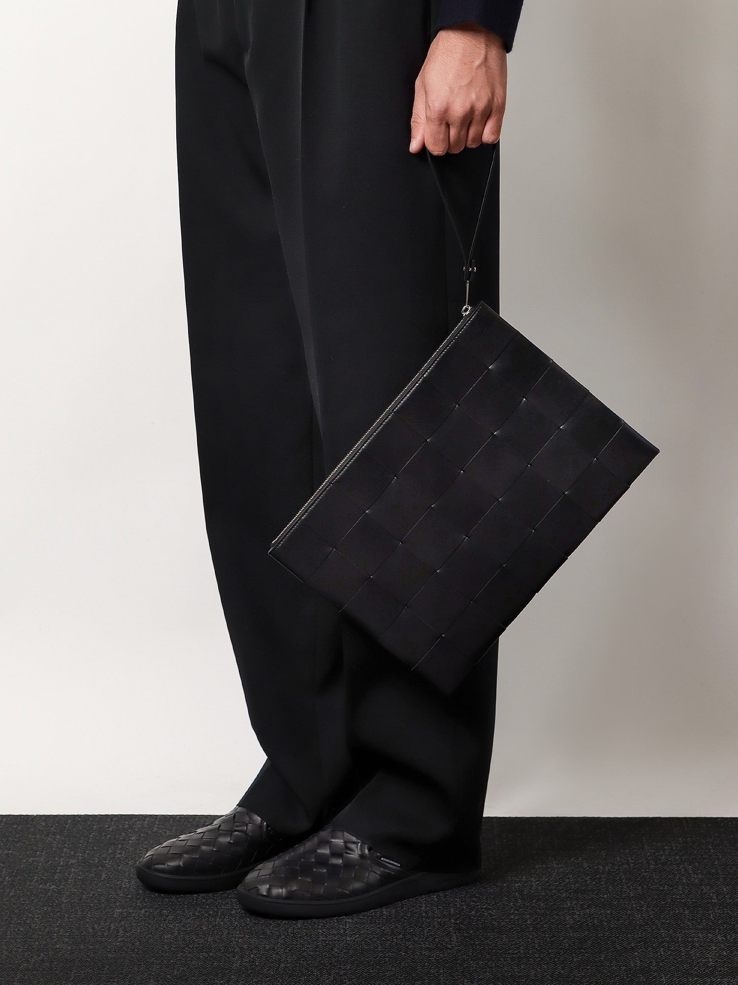 Bottega Veneta Slip-on-sneakers i skinn med intrecciato-motiv