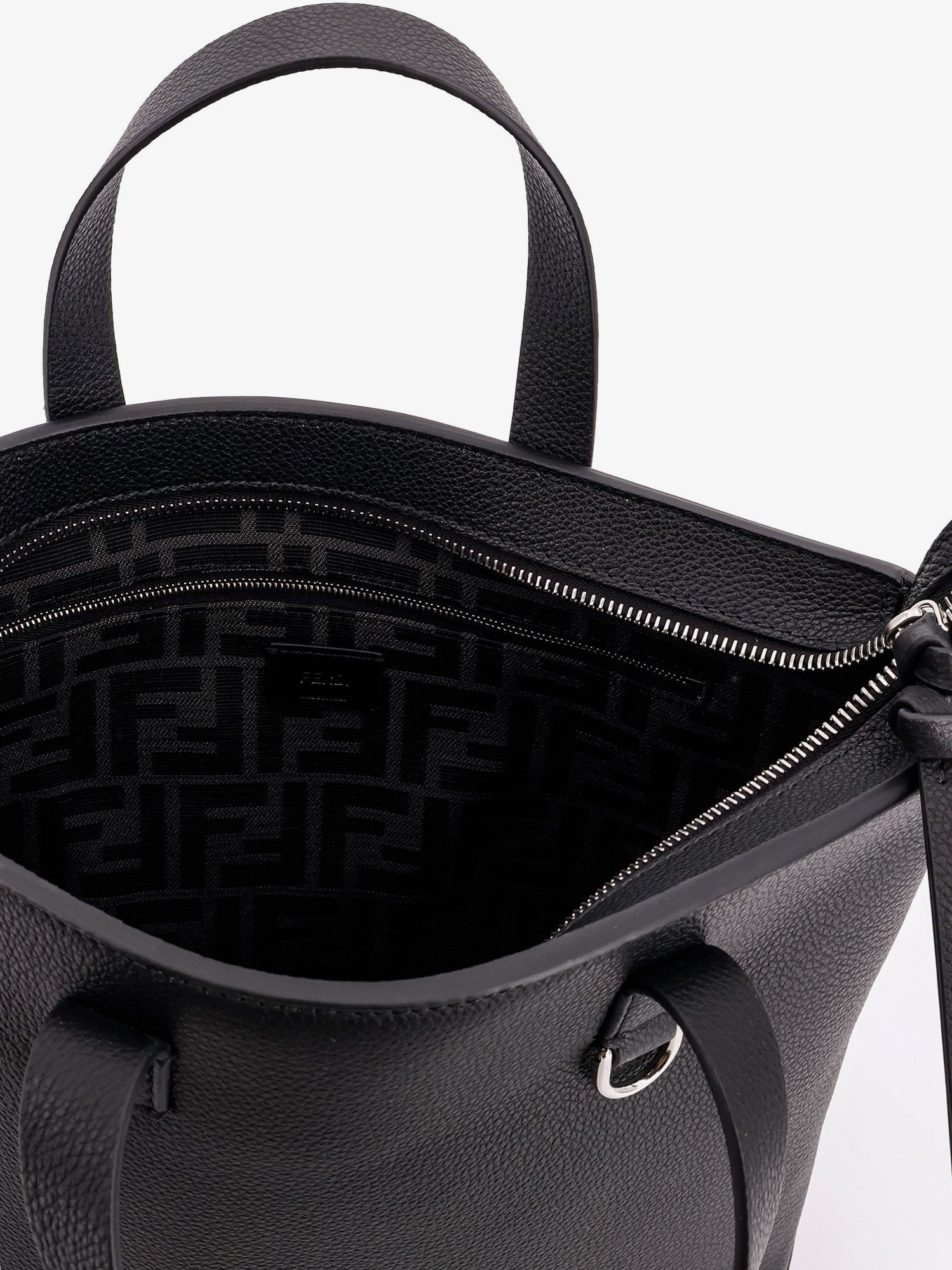 Fendi Leather Small Shopping Bag