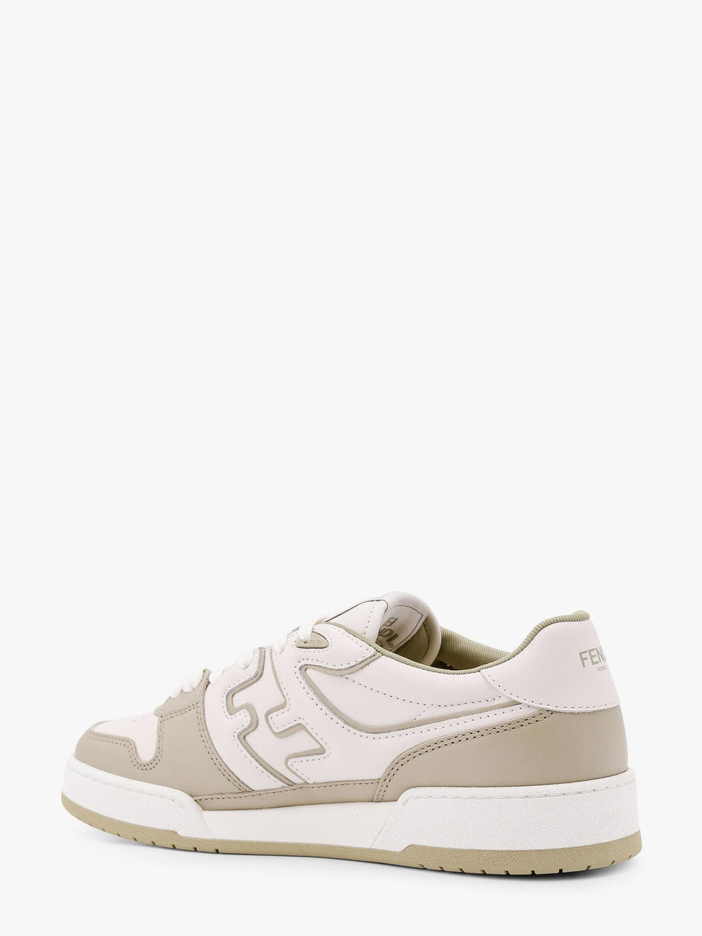 Fendi Leder-Sneaker mit seitlichem FF-Logo