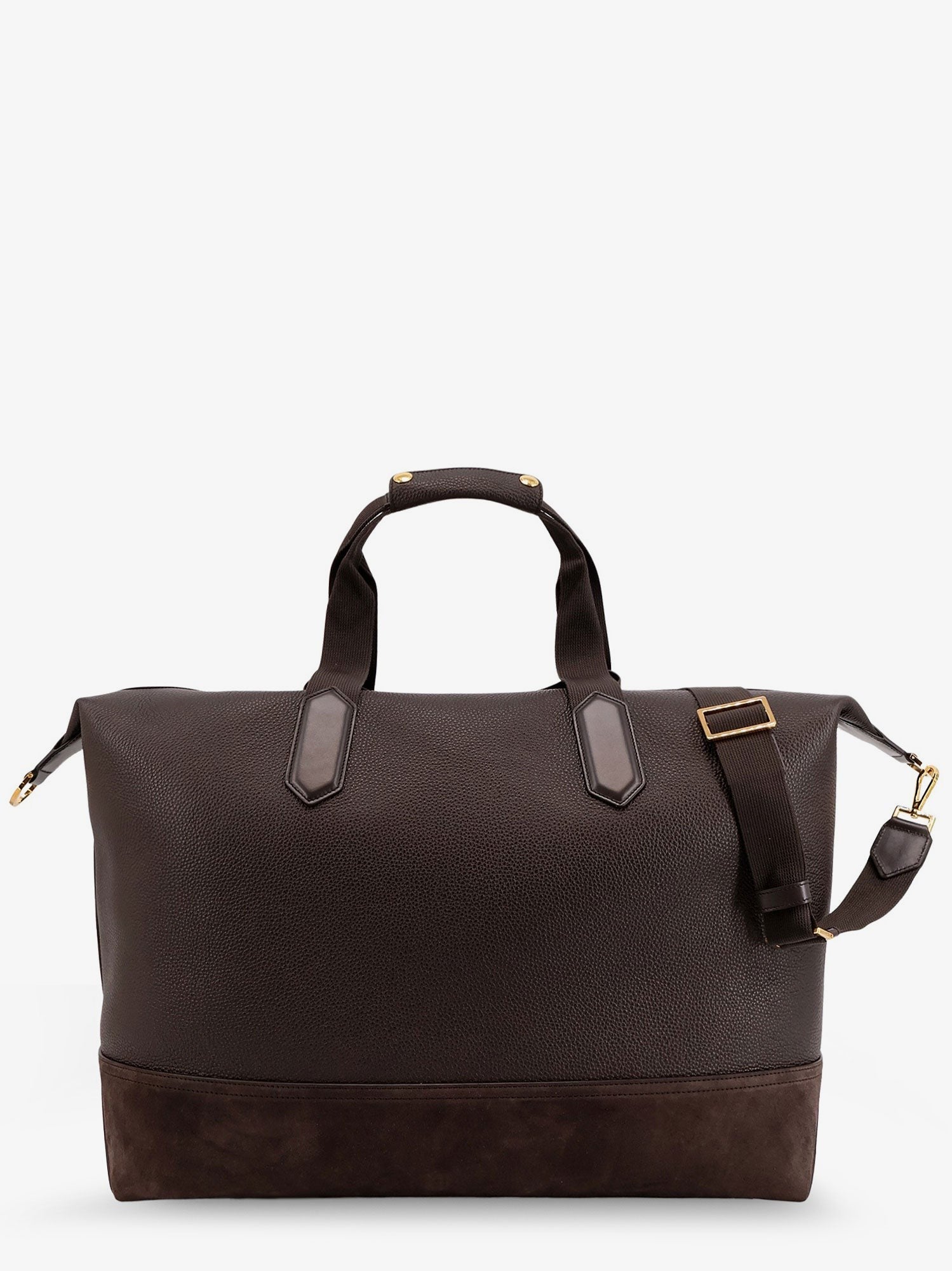Tom Ford Leather travel bag with suede inserts