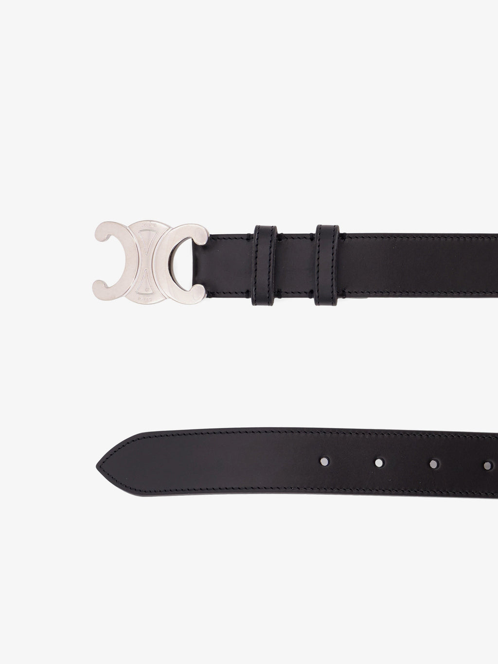 Celine Leather Triomphe belt