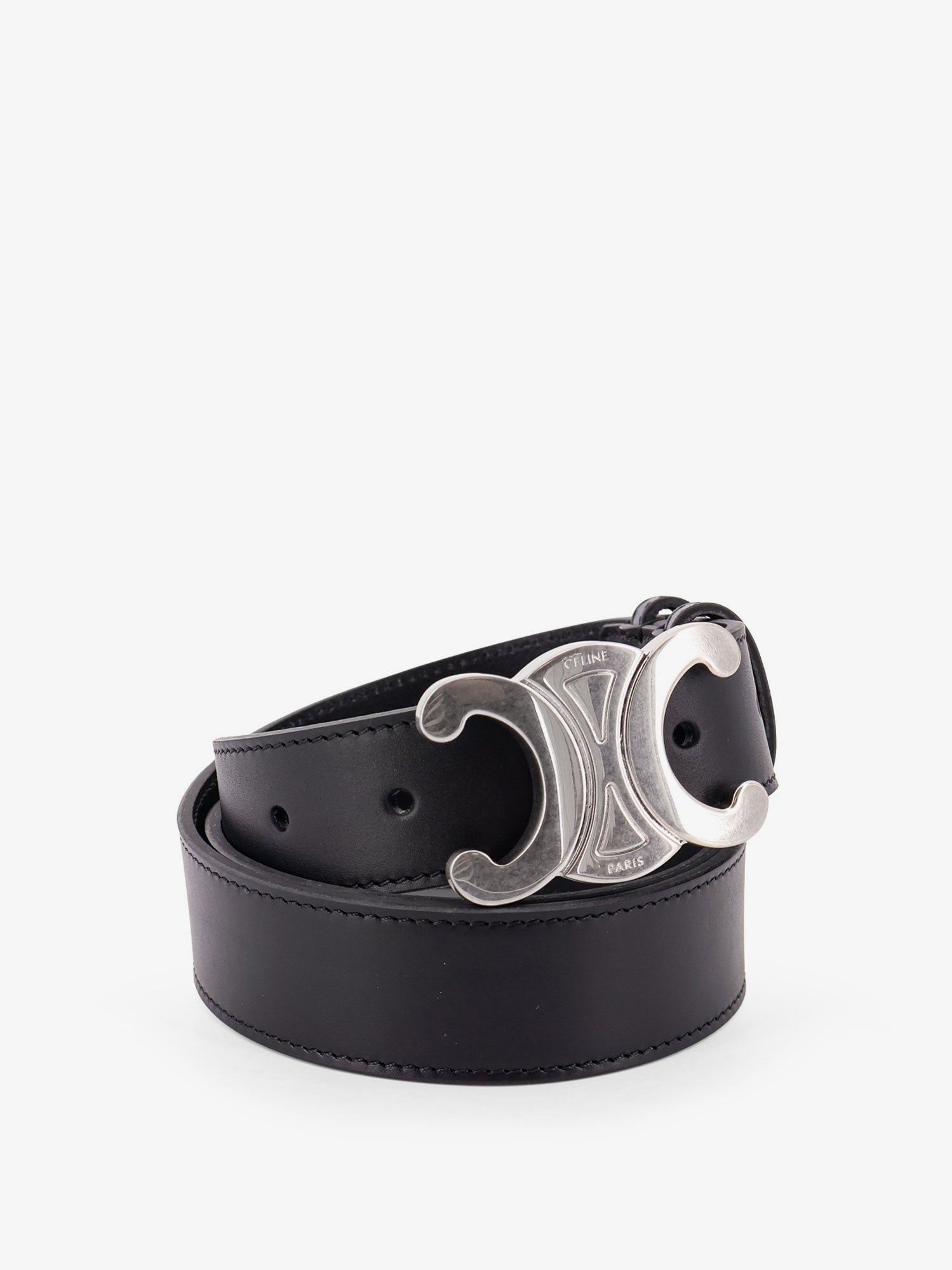 Celine Leather Triomphe belt