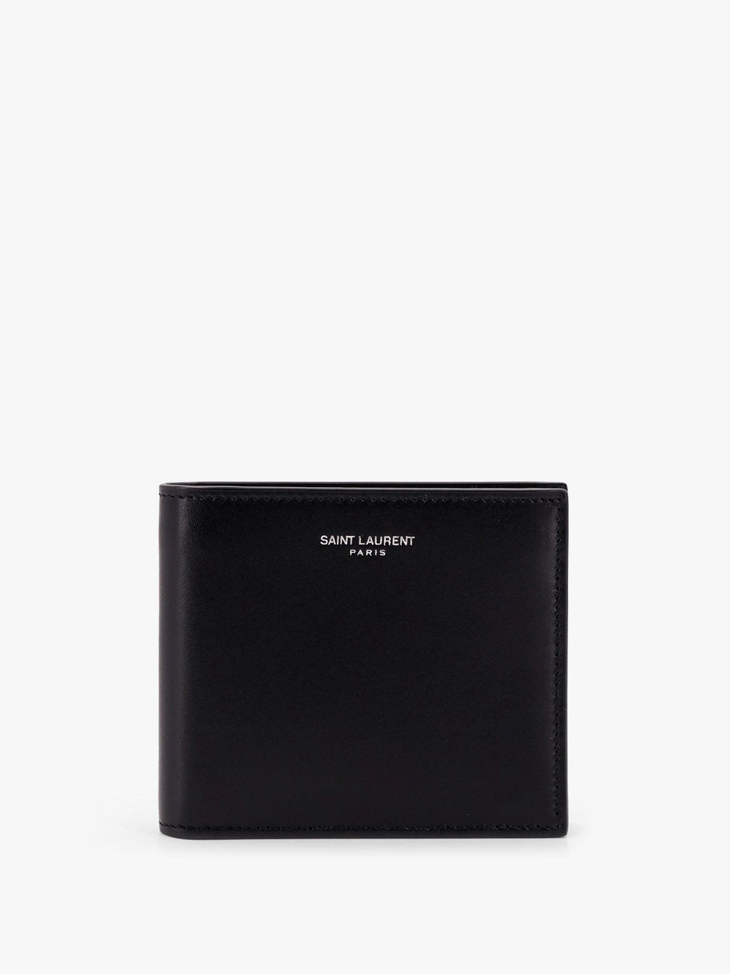 Saint Laurent portefeuille en cuir avec logo lettré