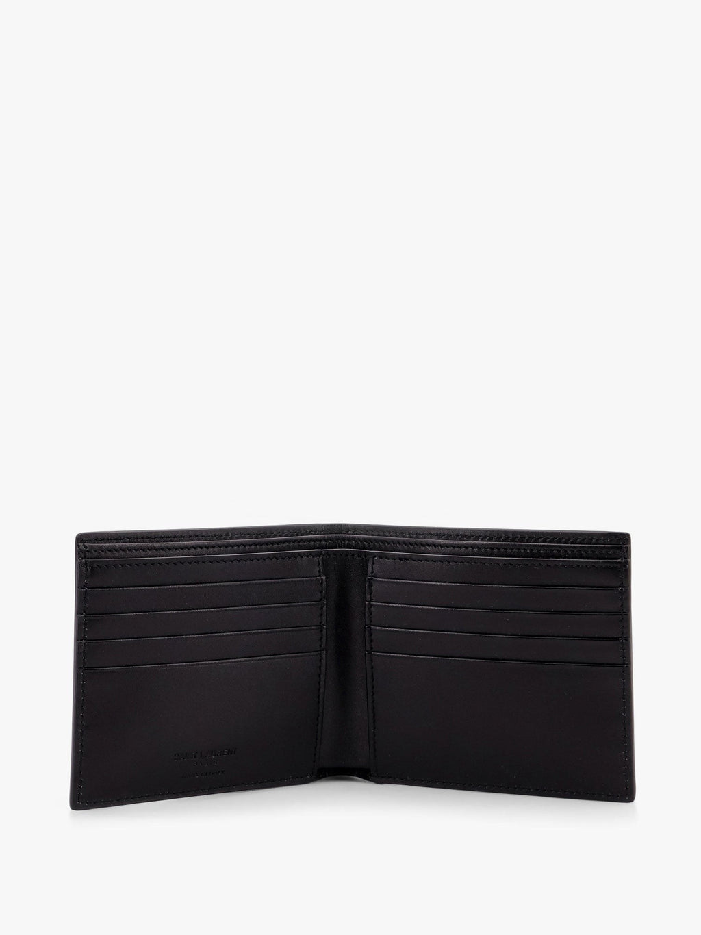 Saint Laurent portefeuille en cuir avec logo lettré