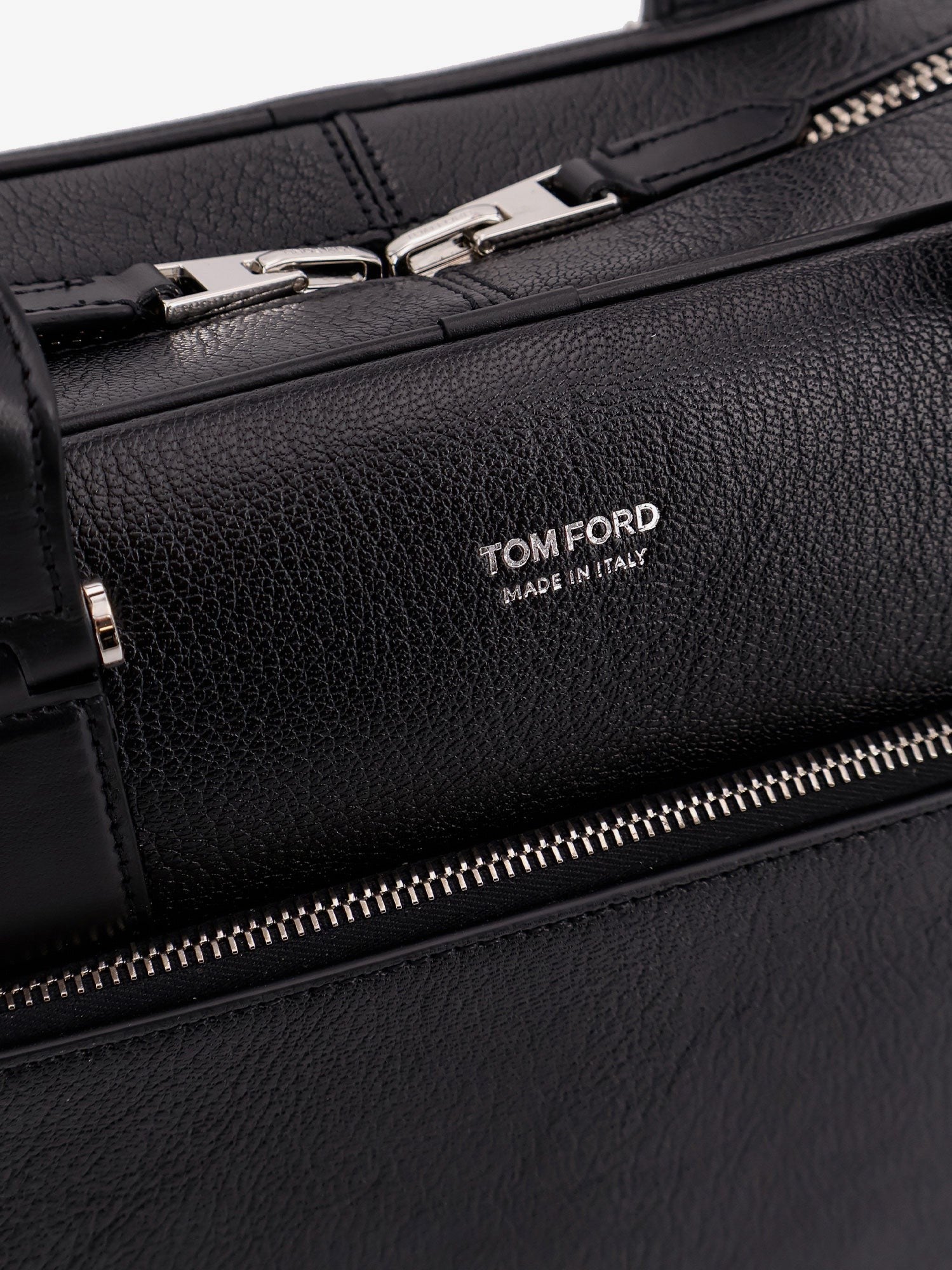 Tom Ford Leder-Aktentasche mit Logo