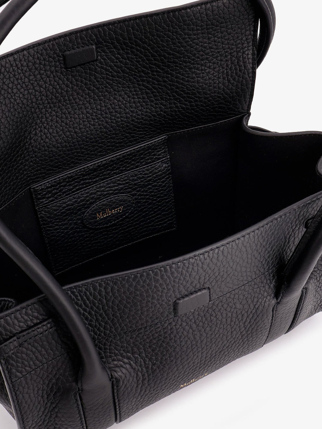 Mulberry Leather shoulder bag with logo