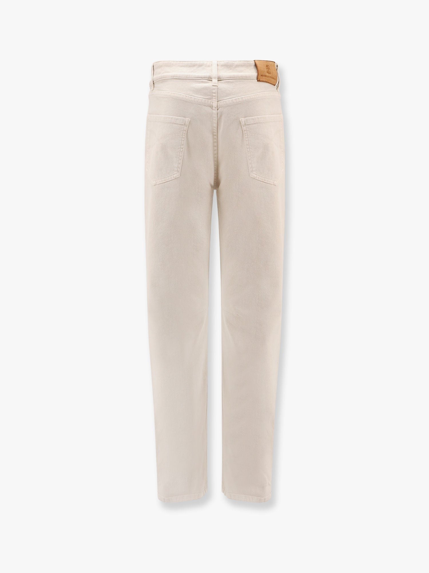 Brunello Cucinelli Baumwollhose mit gesticktem Logo