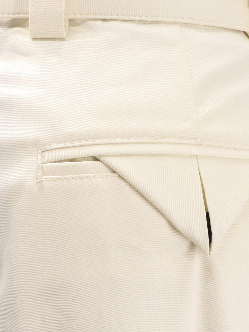 Bottega Veneta Light Cotton trousers with belt