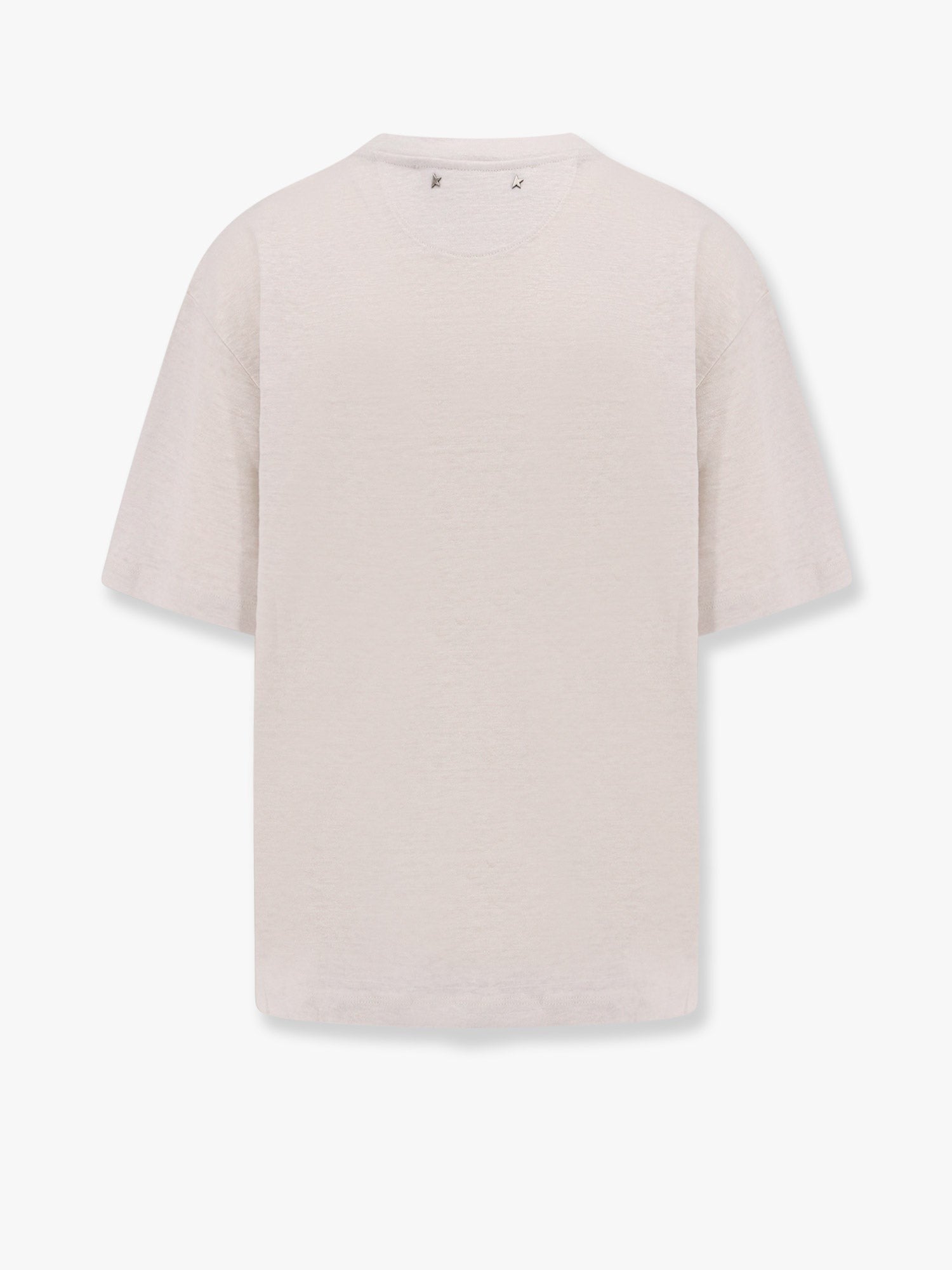 Golden Goose Deluxe Brand Light linen t-shirt with internal print