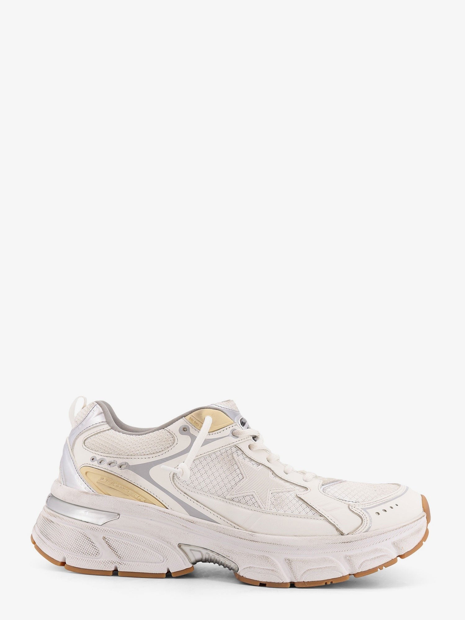 Golden Goose Deluxe Brand Lightstar mesh sneakers with leather inserts
