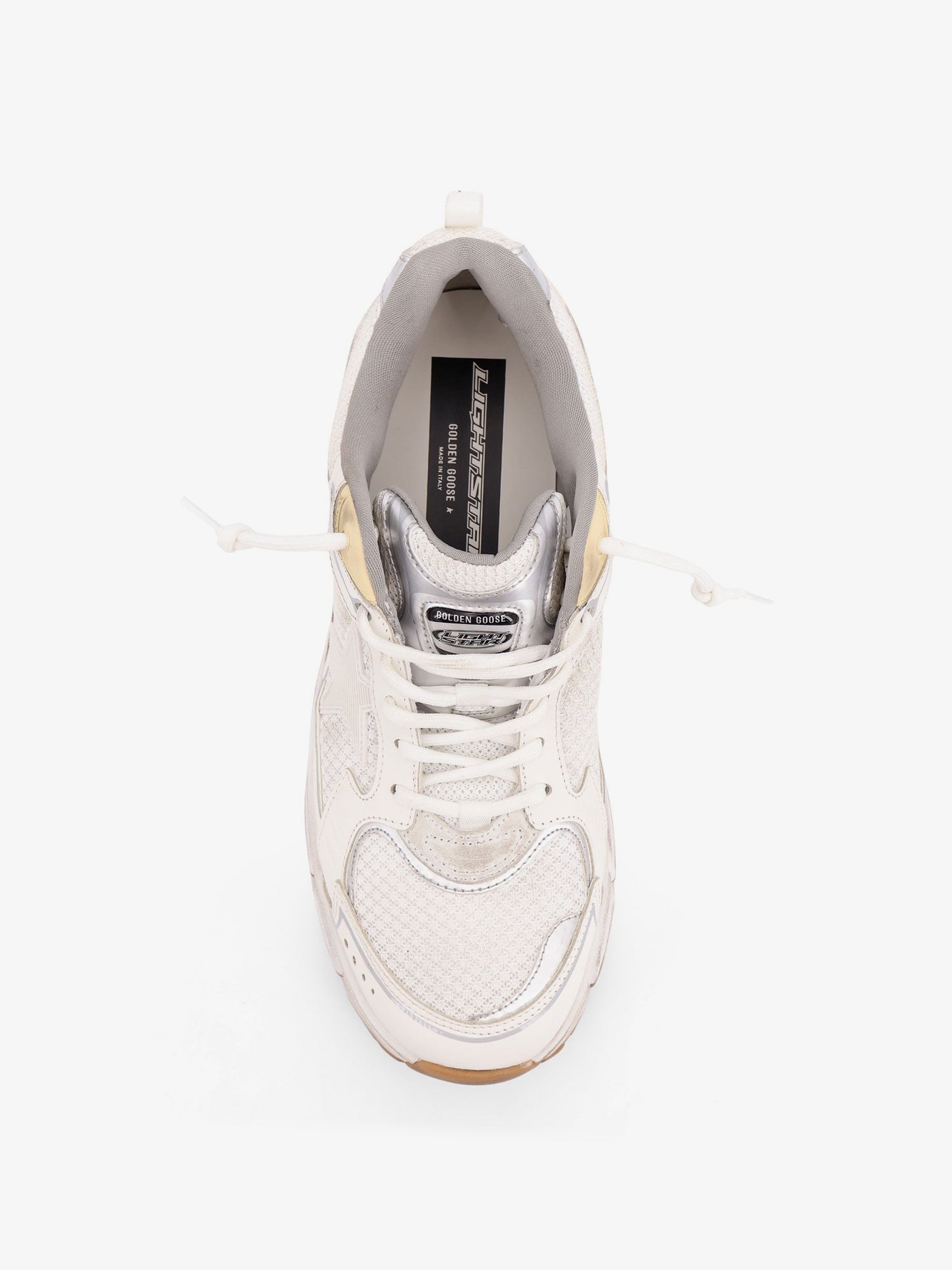 Golden Goose Deluxe Brand Lightstar mesh sneakers with leather inserts