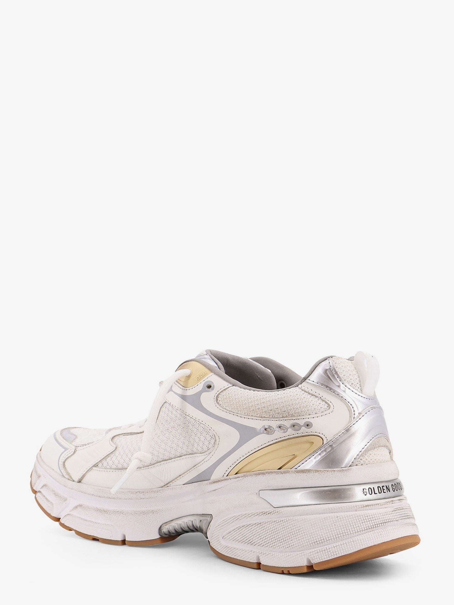 Golden Goose Deluxe Brand Lightstar mesh sneakers with leather inserts