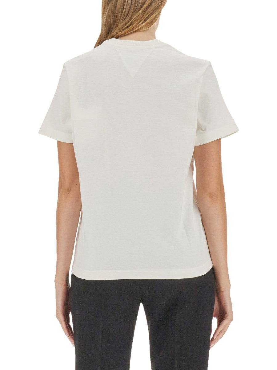 Bottega Veneta LETT BOMULLS-T-SKJORTE