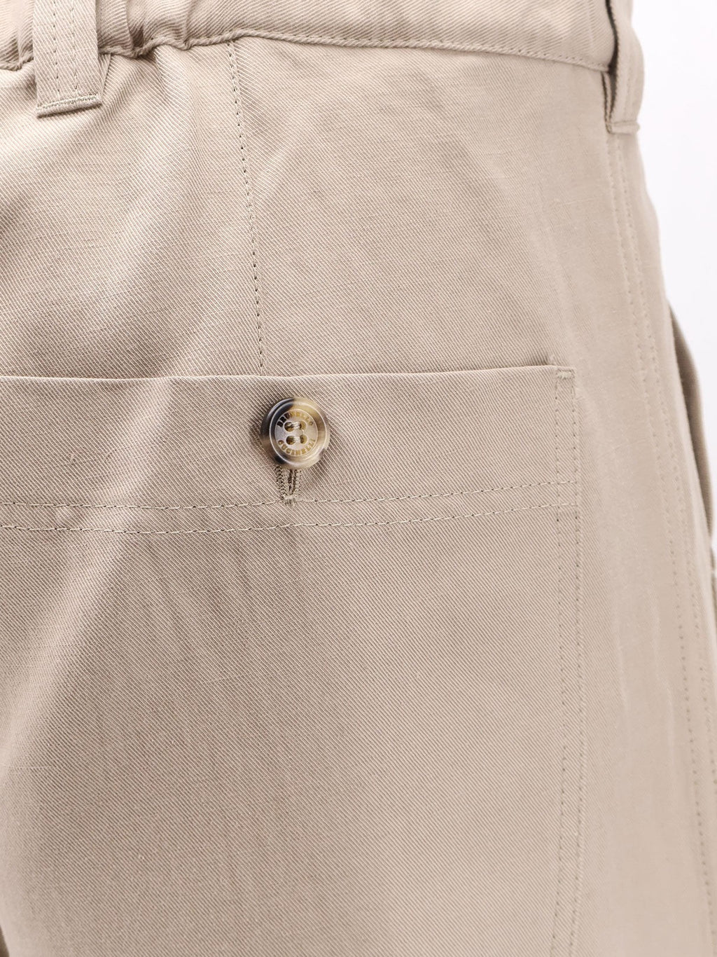 Brunello Cucinelli بنطلون بقصة مريحة من الكتان والقطن