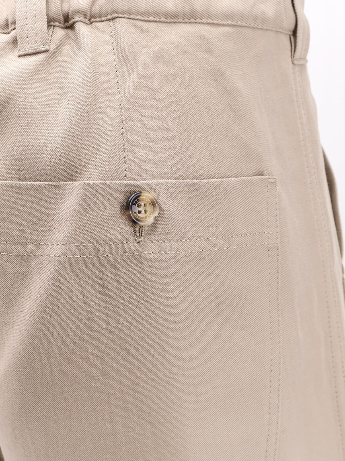 Brunello Cucinelli Pantalones de lino y algodón de corte relajado