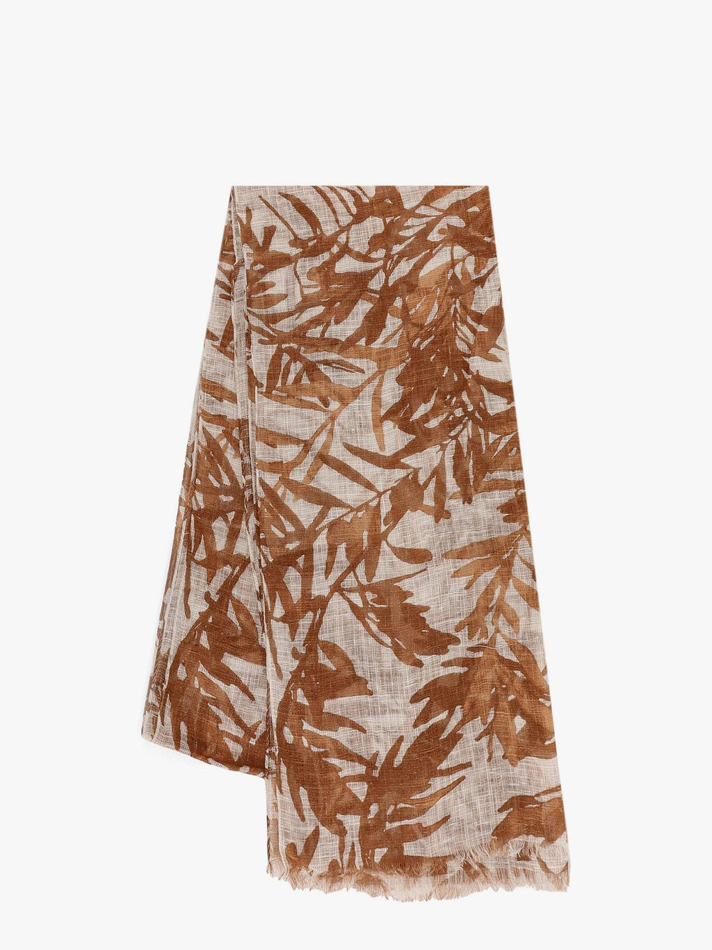 Brunello Cucinelli Cachecol de mistura de linho com efeito cintilante