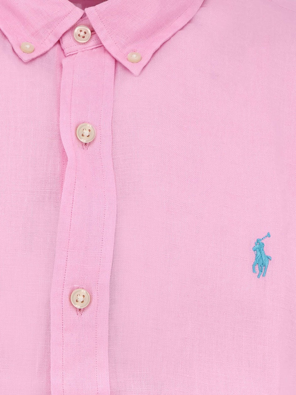 Chemise en lin Polo Ralph Lauren avec broderie logo