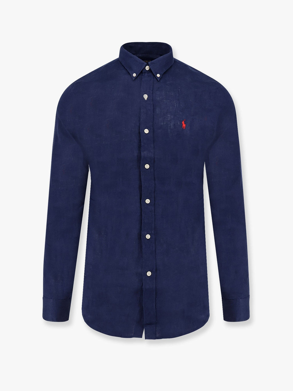 Boss Slim fit λινό πουκάμισο