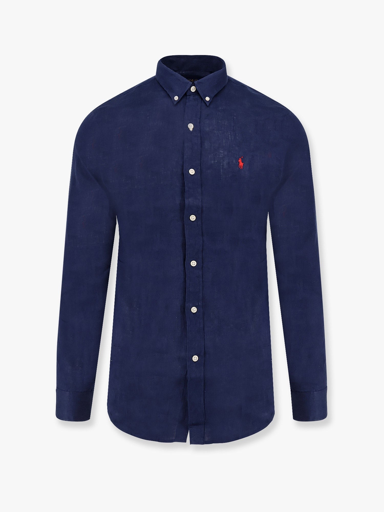 Boss Slim fit λινό πουκάμισο
