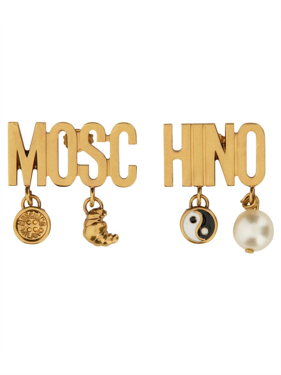 Moschino NÁUŠNICE S LOGEM