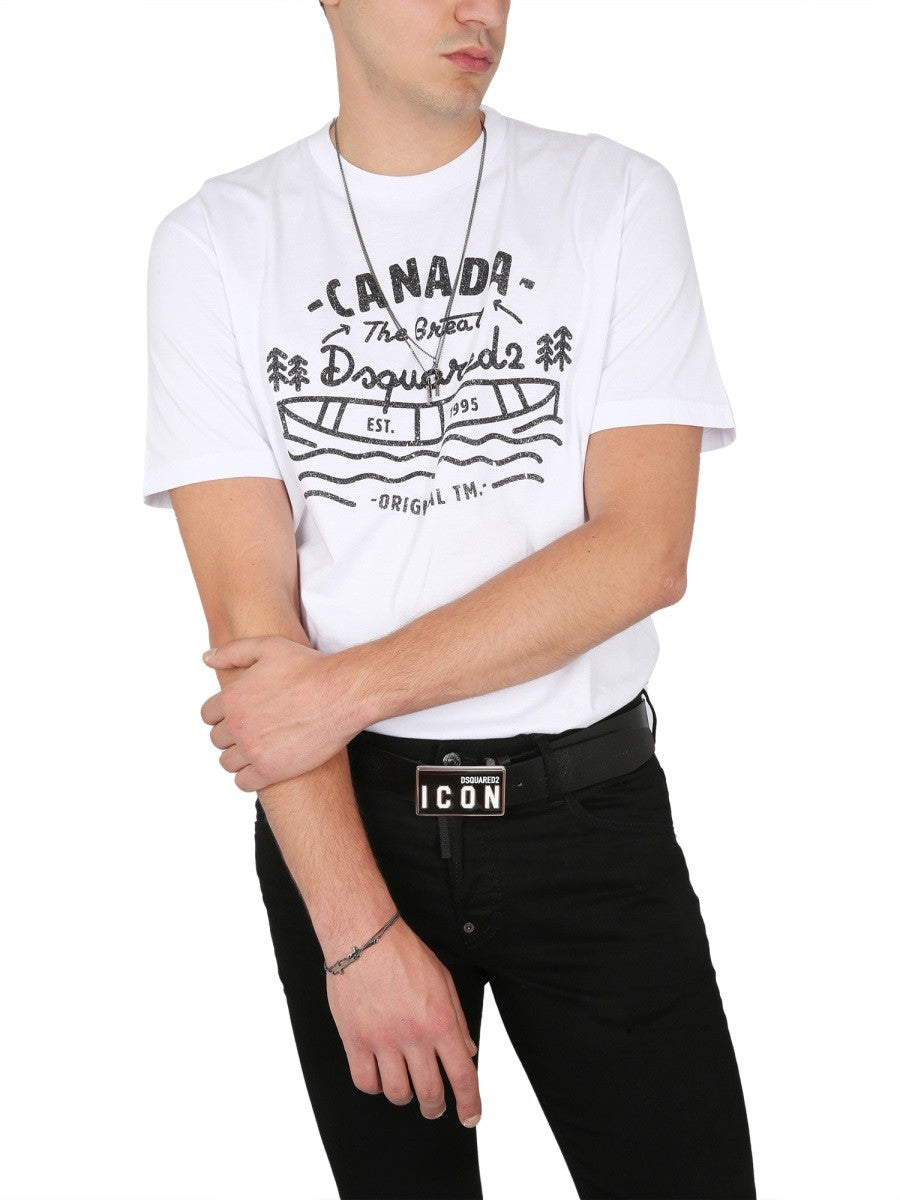Dsquared2 T-SHIRT MED LOGOTRYK