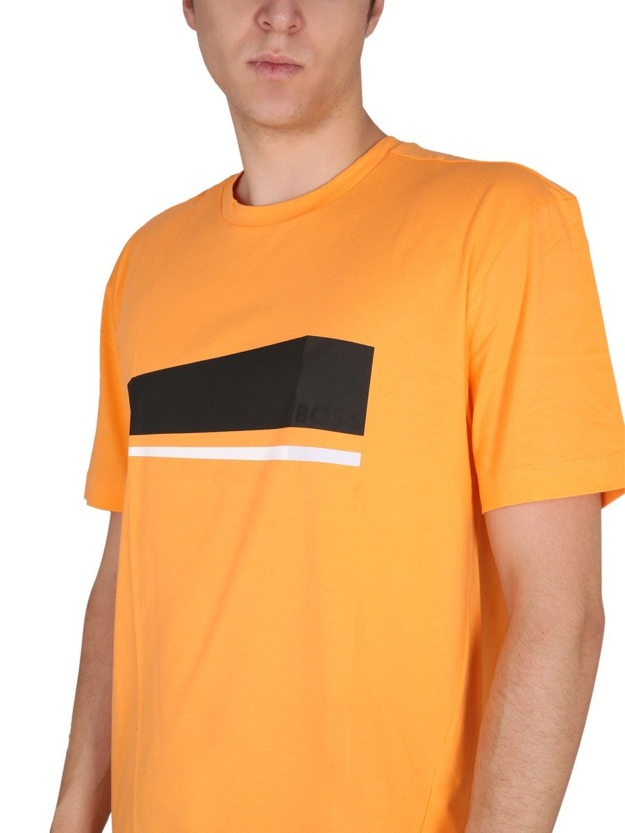 Boss T-SHIRT με στάμπα λογότυπο