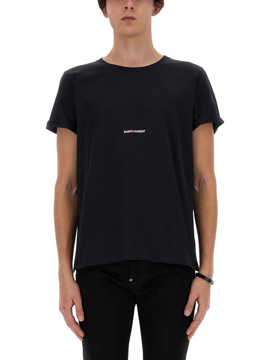 Saint Laurent T-SHIRT CU IMPRIMEU LOGO