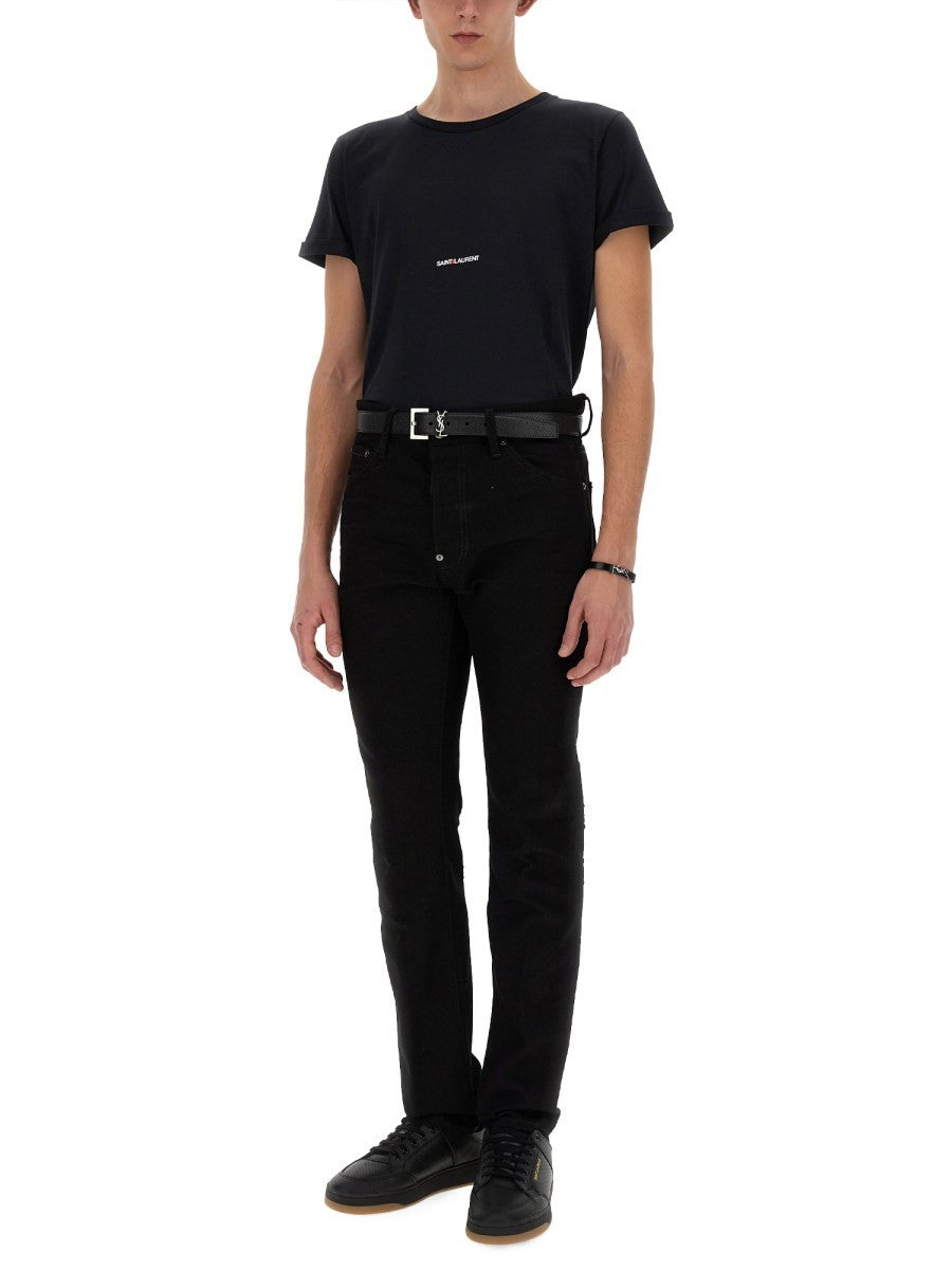 Saint Laurent T-SHIRT CU IMPRIMEU LOGO