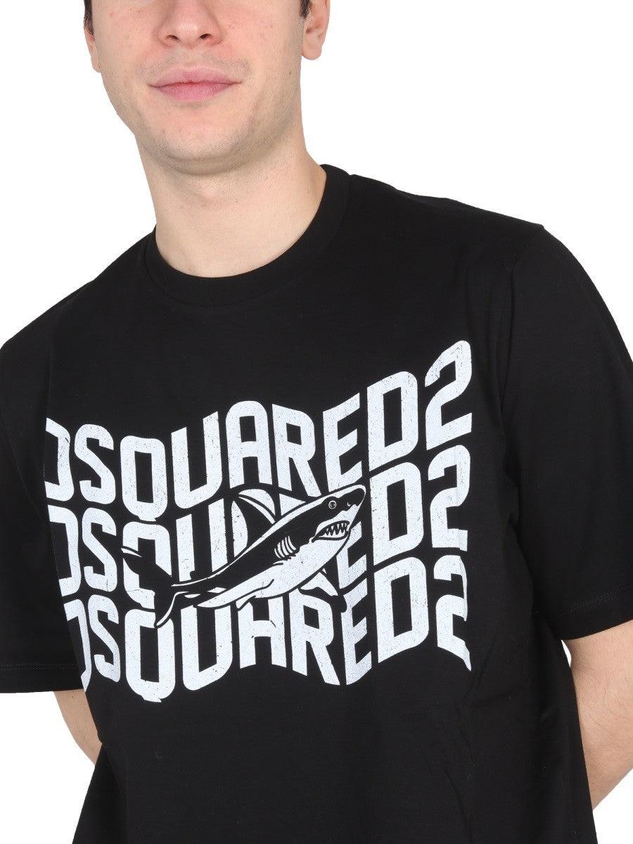 Dsquared2 T-SHIRT Z NADRUKIEM LOGO
