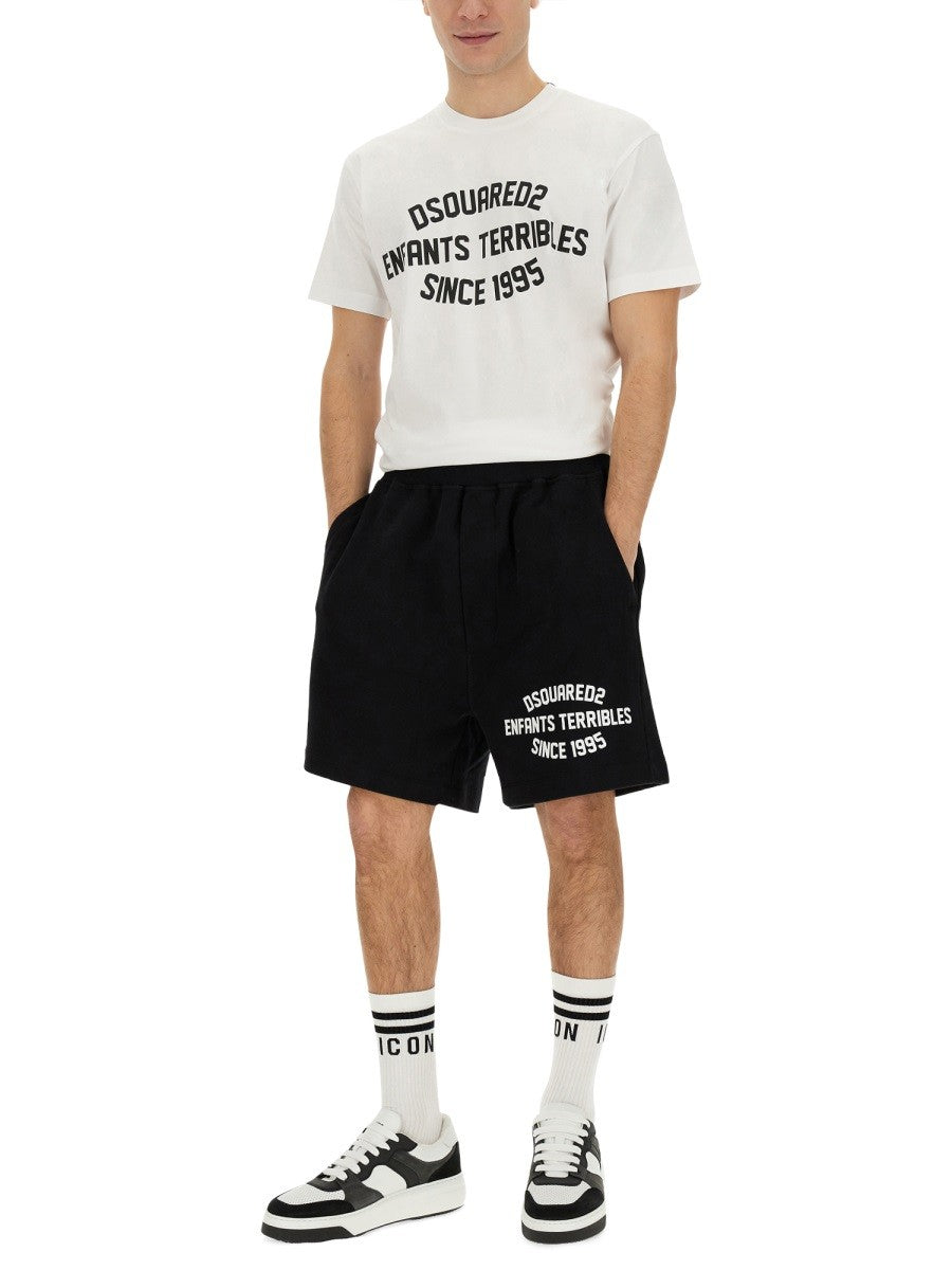 Dsquared2 T-SHIRT MED LOGOTRYK