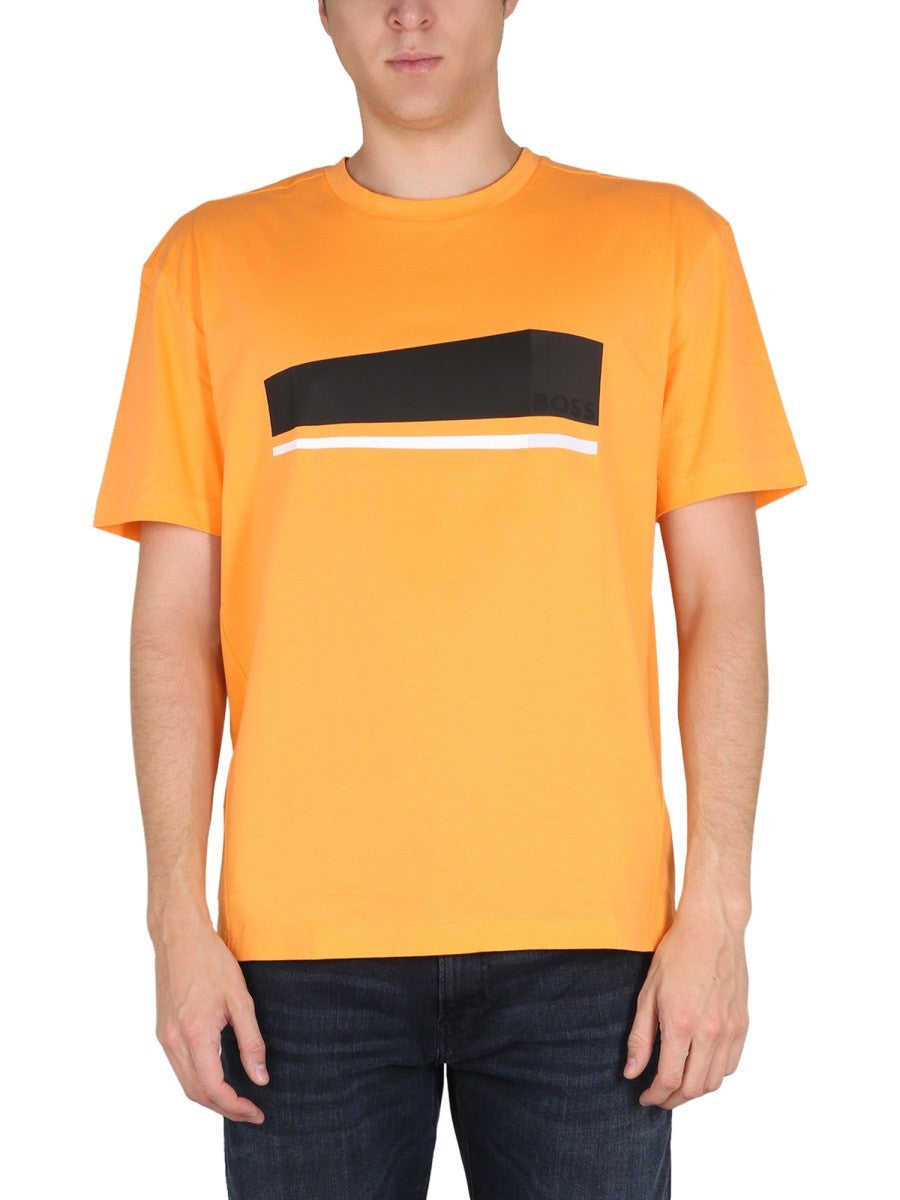 Boss T-SHIRT με στάμπα λογότυπο