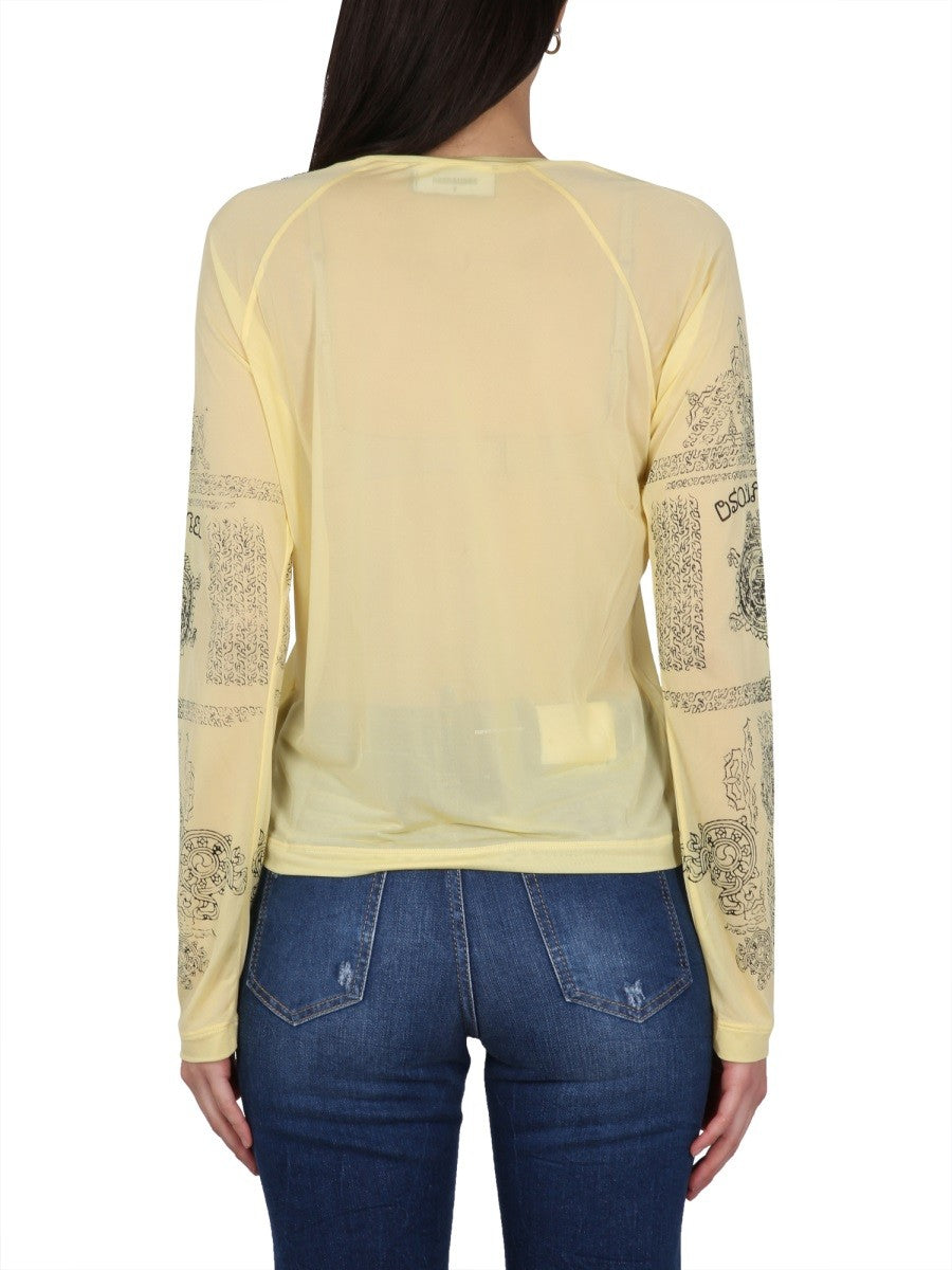 Dsquared2 T-SHIRT Z NADRUKIEM LOGO
