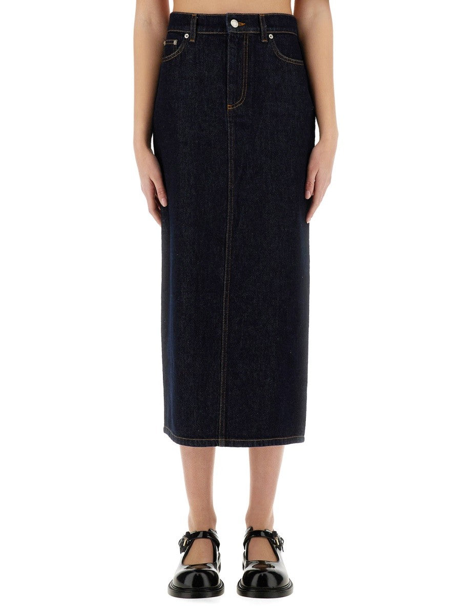 Moschino LONG DENIM SKIRT