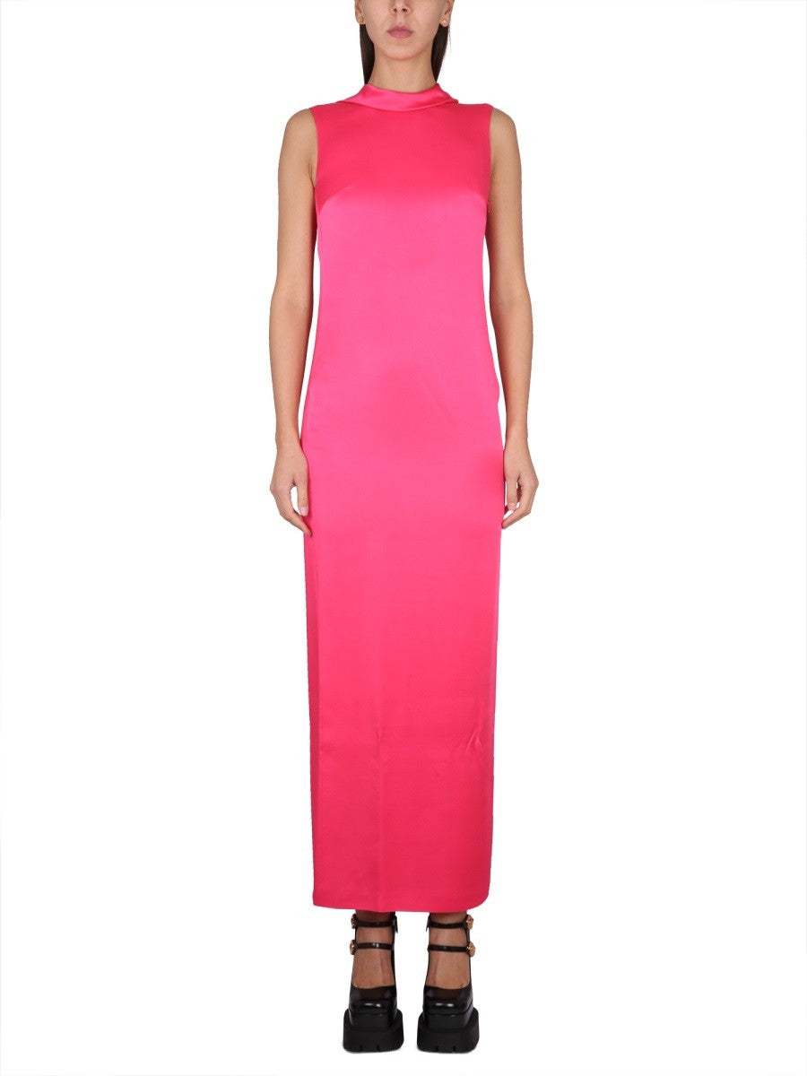 Versace VESTIDO LARGO CON ESCOTE DE ANILLA