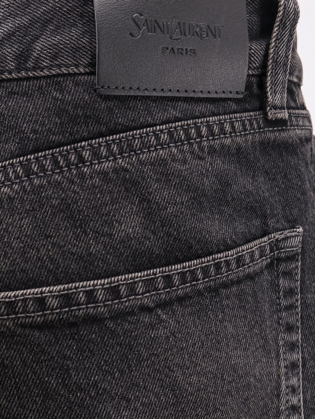 Saint Laurent Long Mick black denim trousers