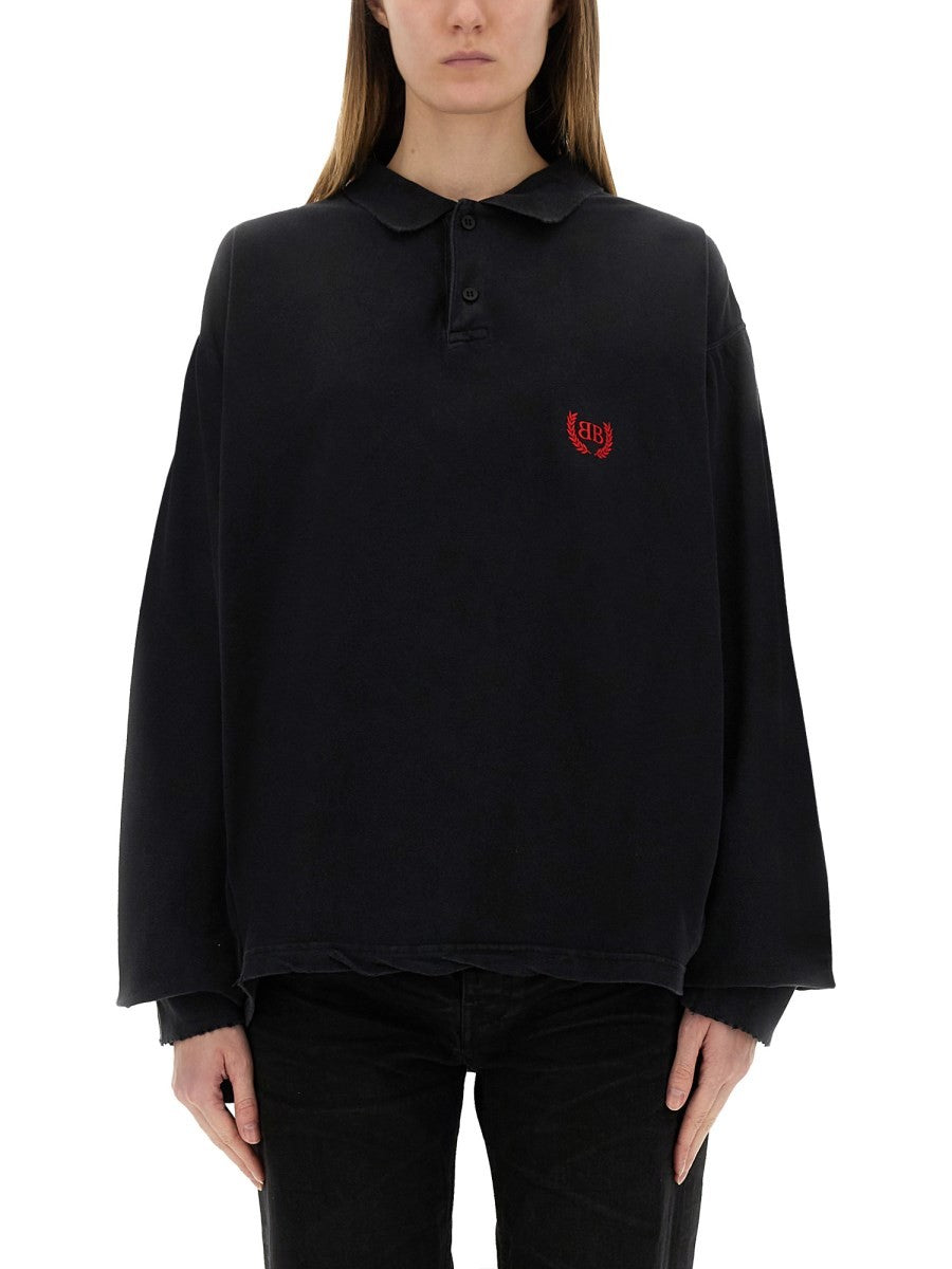 Balenciaga LANGARM-POLOSHIRT „LAUREL“ KLASSISCH