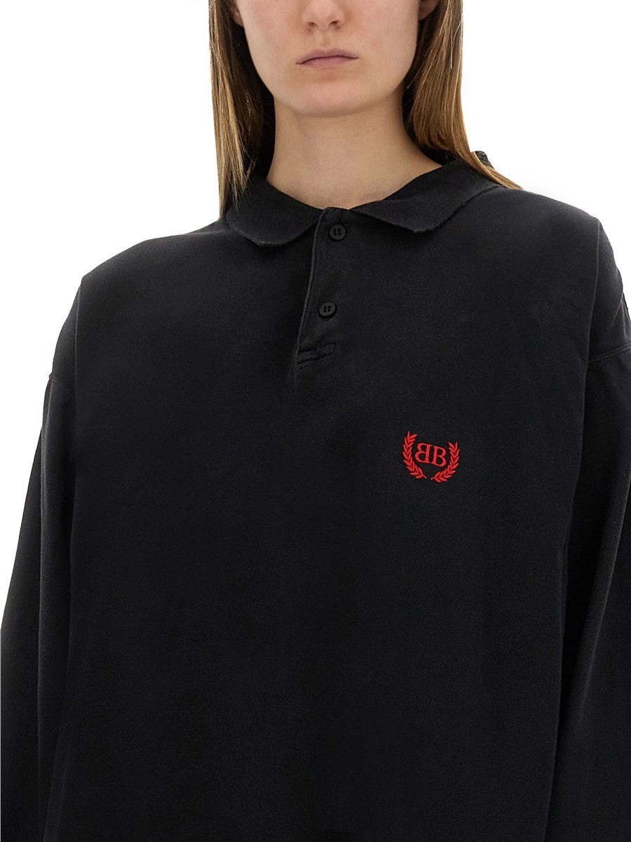Balenciaga LANGARM-POLOSHIRT „LAUREL“ KLASSISCH