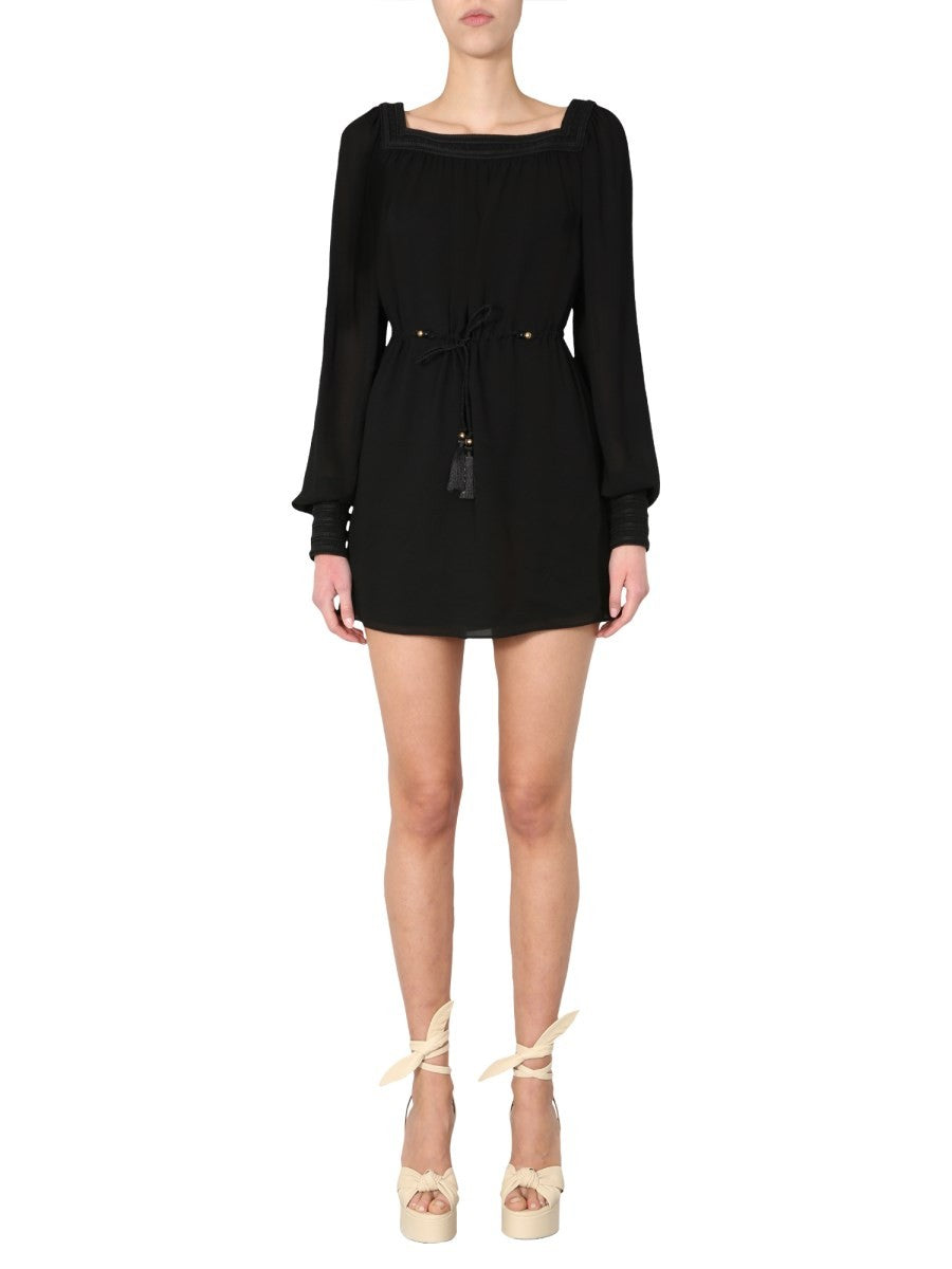 Saint Laurent ロングスリーブドレス